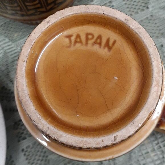 VTG 9 pc HEARTHSIDE Stoneware Dinnerware  BAROGUE Japan  Handpainted - Picture 5 of 10